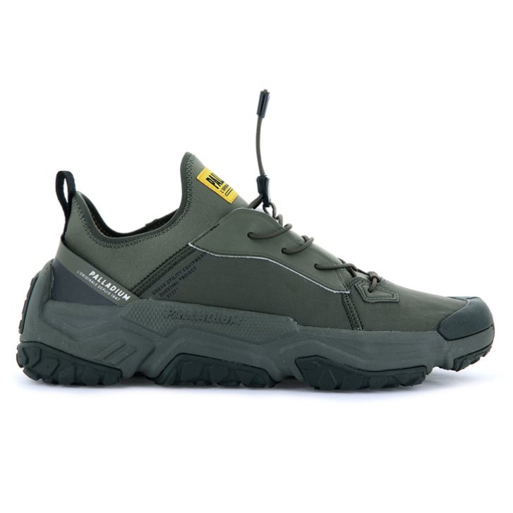 Palladium Off-grid LO NYL Men\'s Sneakers Olive | UK Y706-KBT